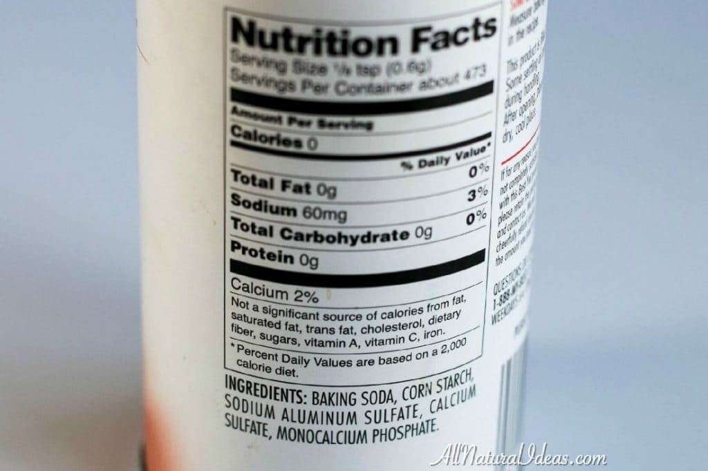 How to make your own grain free baking powder without aluminum using two key ingredients. | allnaturalideas.com