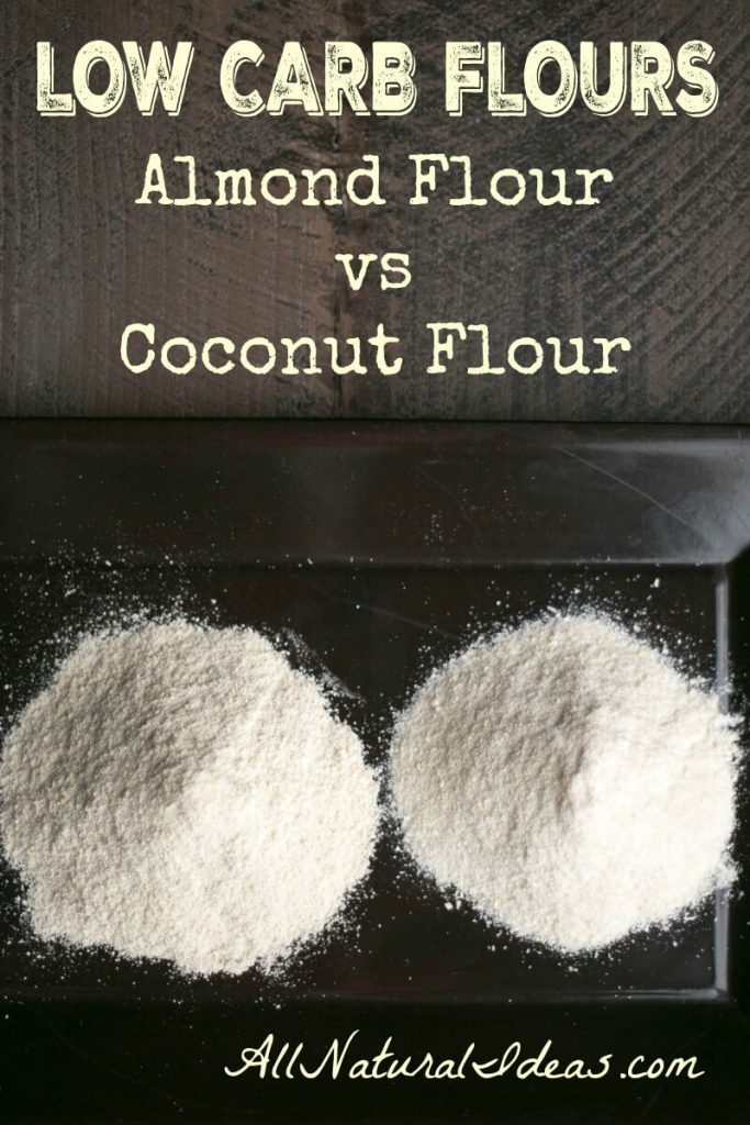 Wondering which of the low carb flours is best for cooking and baking? Let's compare almond flour vs coconut flour so you can decide. | allnaturalideas.com