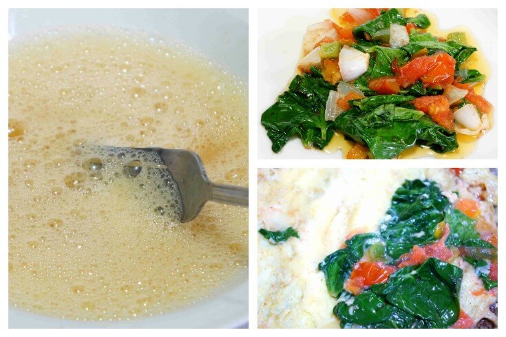 Eggs make a perfect meal any time of day. Try this yummy spinach tomato avocado omelette recipe for dinner and you'll be full the rest of the night!