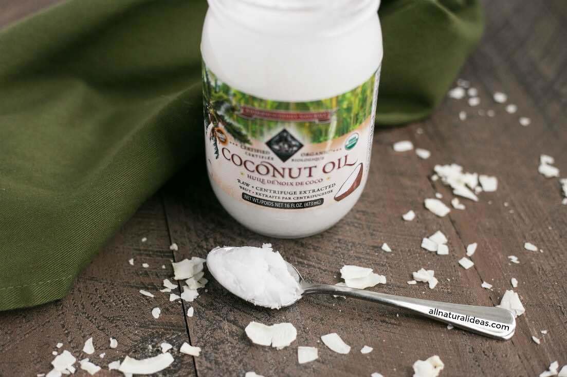 Coconut oil for chicken skin