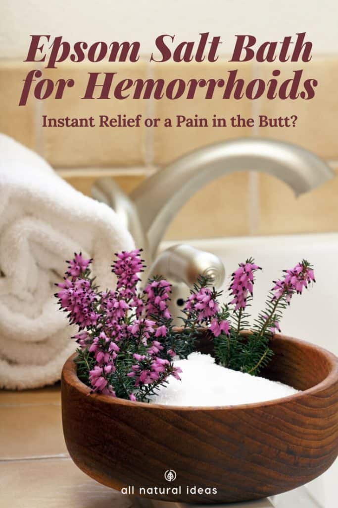 There are few things in life that are literally a pain in the butt. Hemorrhoids fit this bill. And if you’ve got one, sometimes using a cream isn’t enough. But there is a simple and satisfying home remedy: taking an epsom salt bath for hemorrhoids.