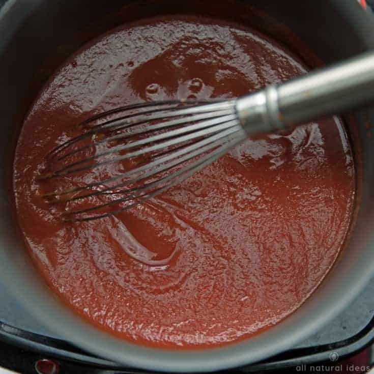 Cooking homemade paleo ketchup