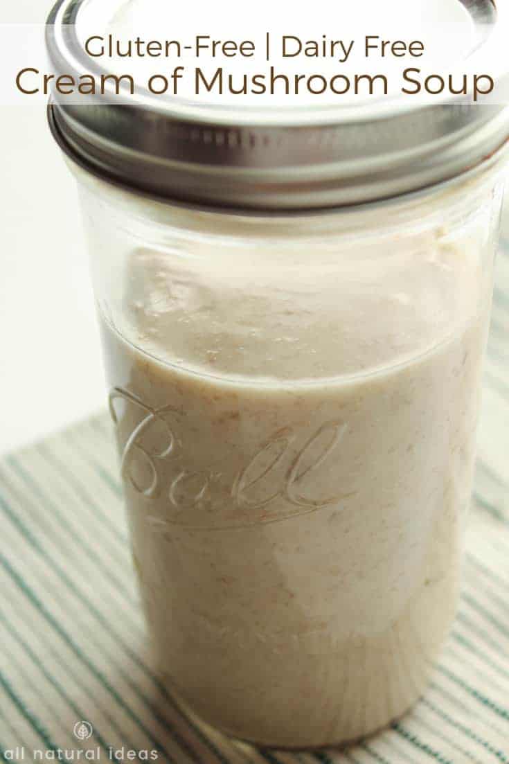 Gluten-free dairy free cream of mushroom soup recipe