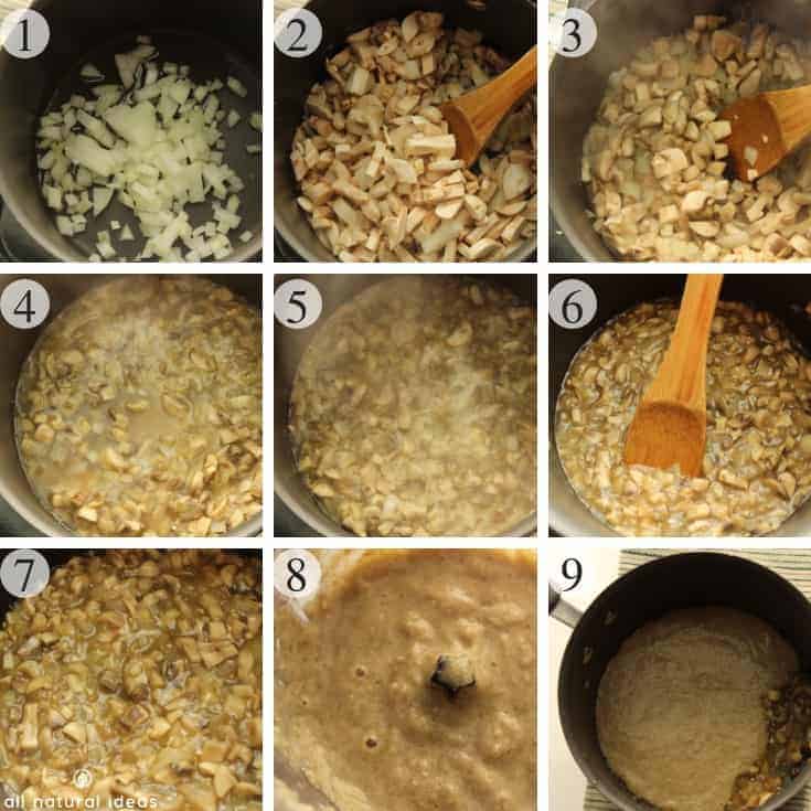How to make a paleo dairy free cream of mushroom soup